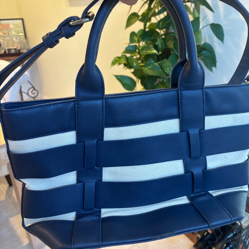 Miztique Weave Navy Handbag
